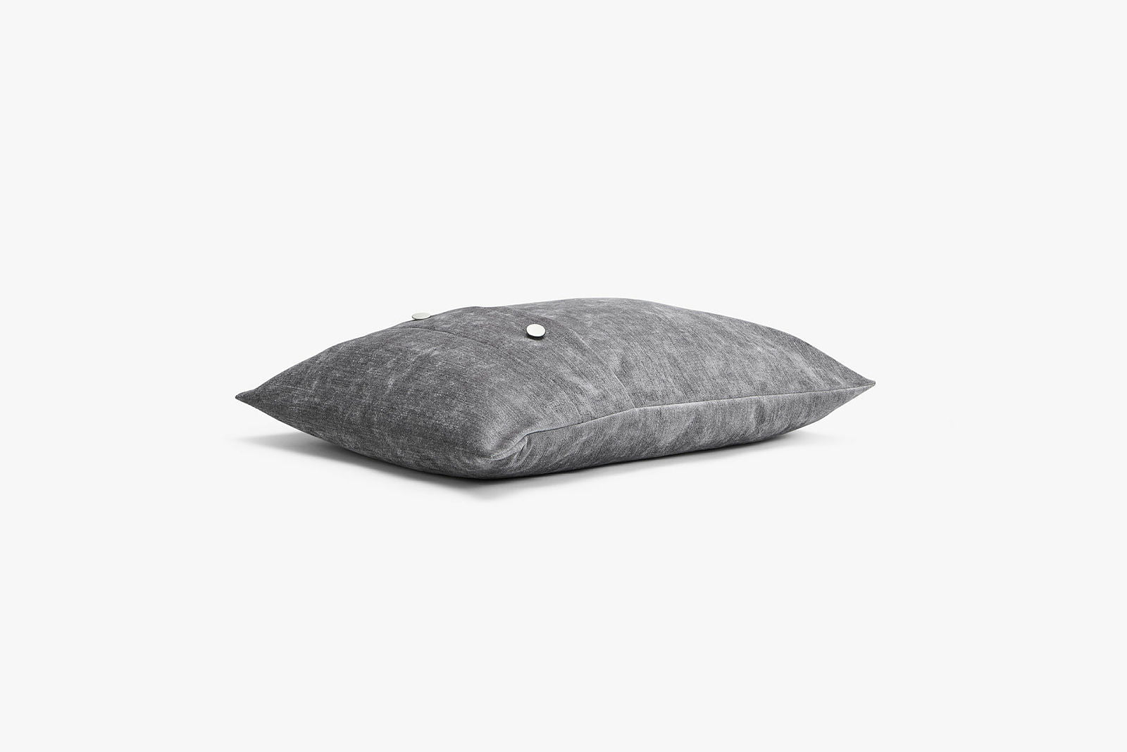 Throw Pillow Cover with Buttons Luxury Dark Grey