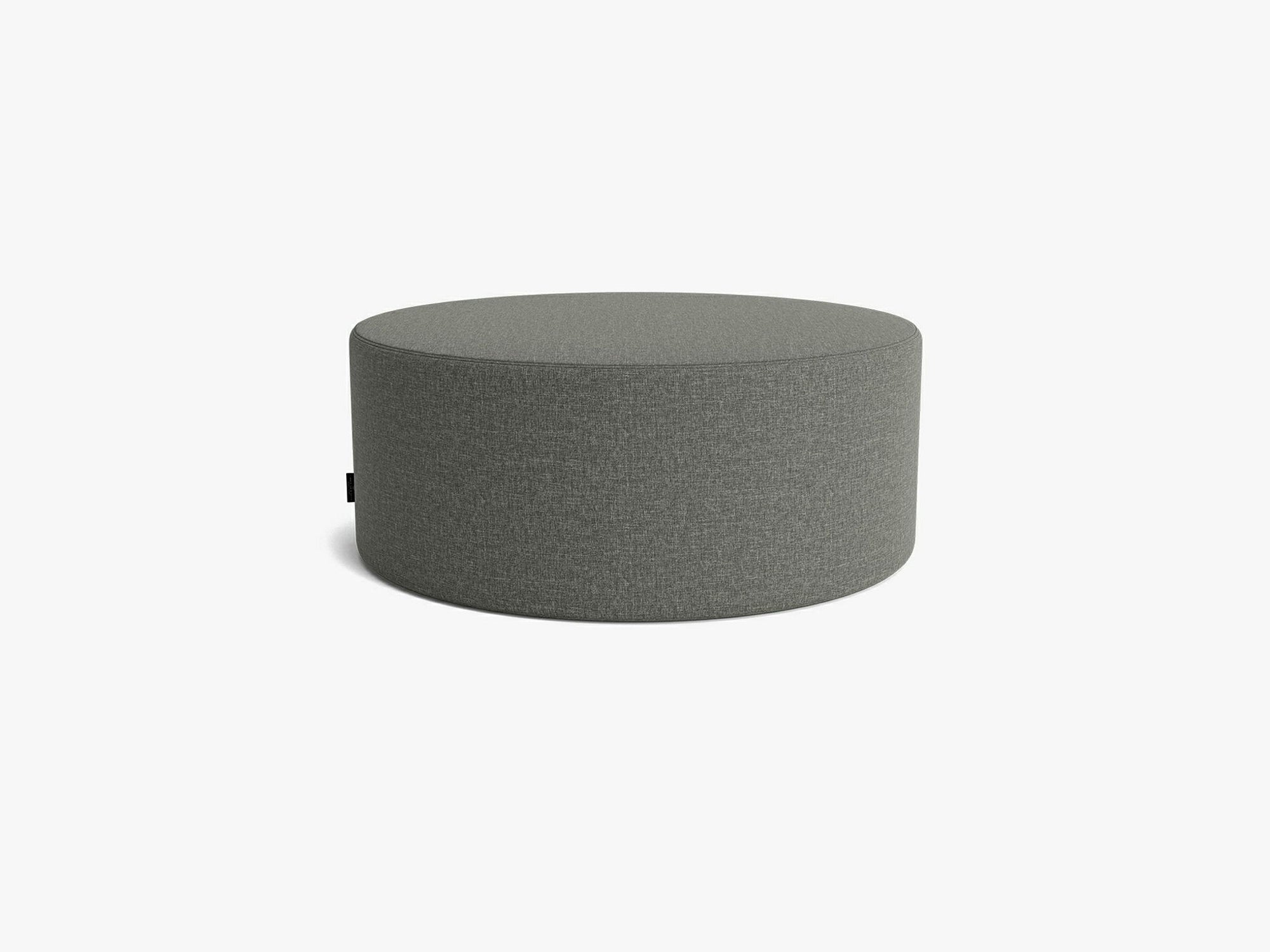 Kobbe Ottoman Round UK Luxury Light Grey